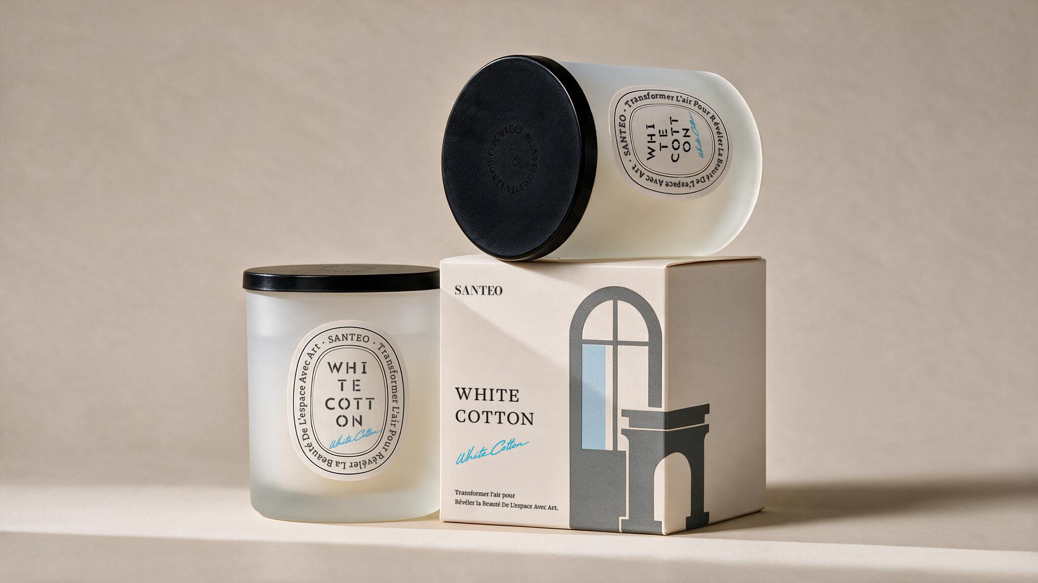 WHITE COTTON 제품과 단상자